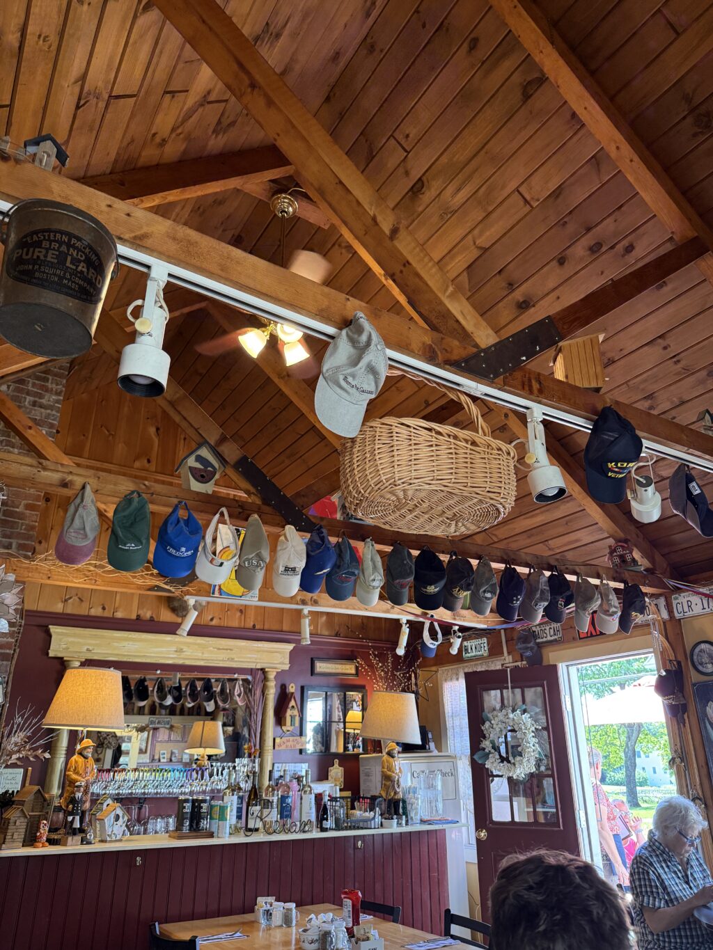 Inside Mama D's cafe