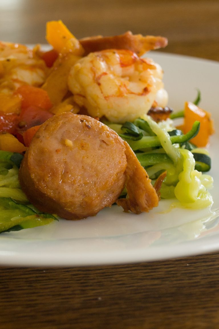 shrimp zoodles