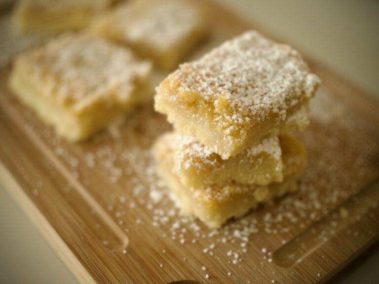 Stacked lemon bars