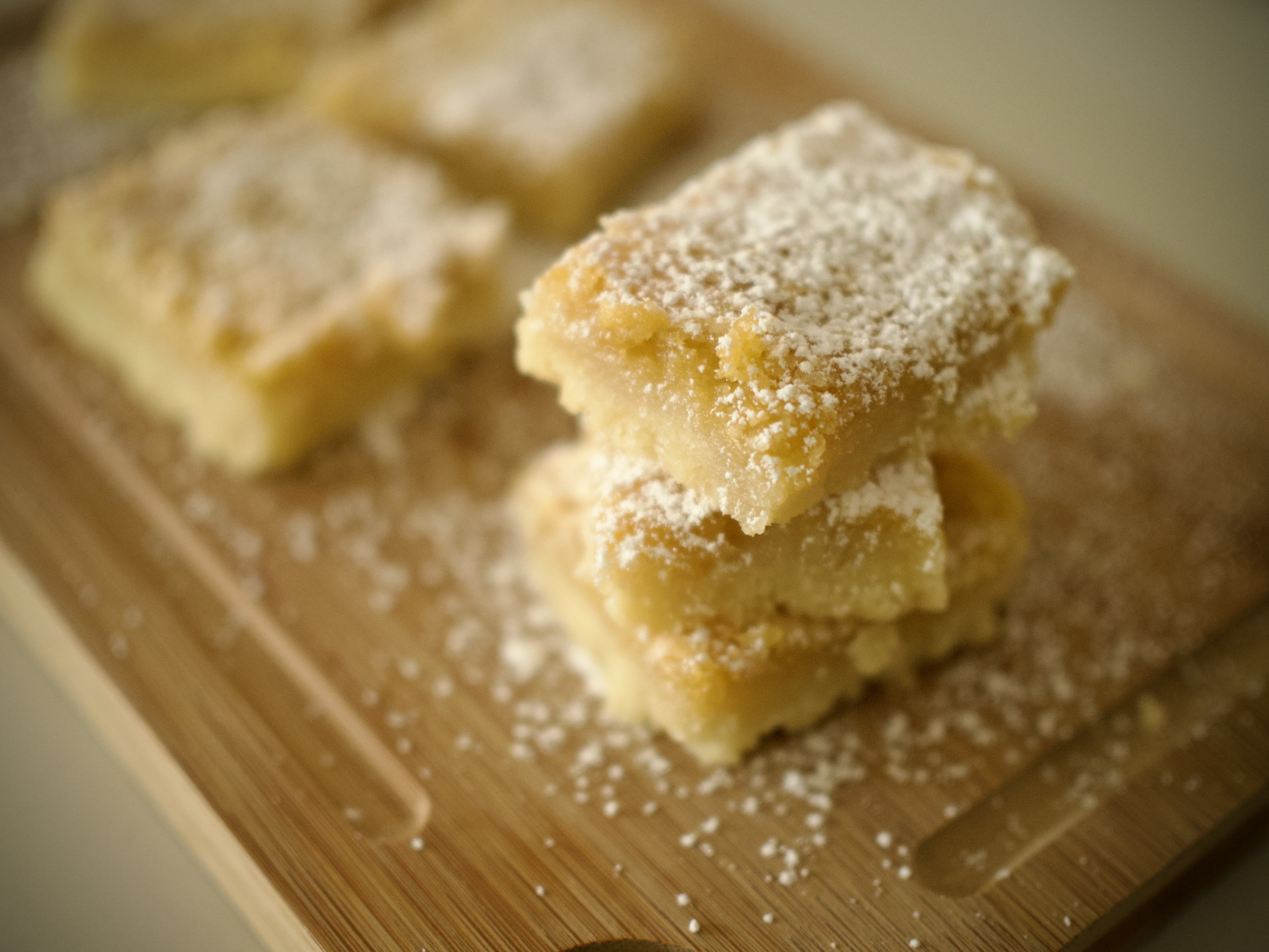 Stacked lemon bars