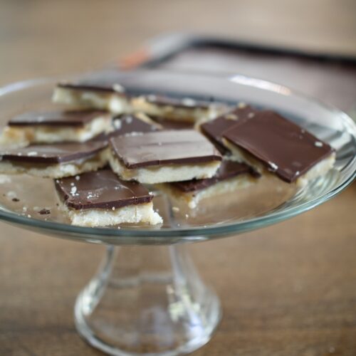 Finished platter of bars